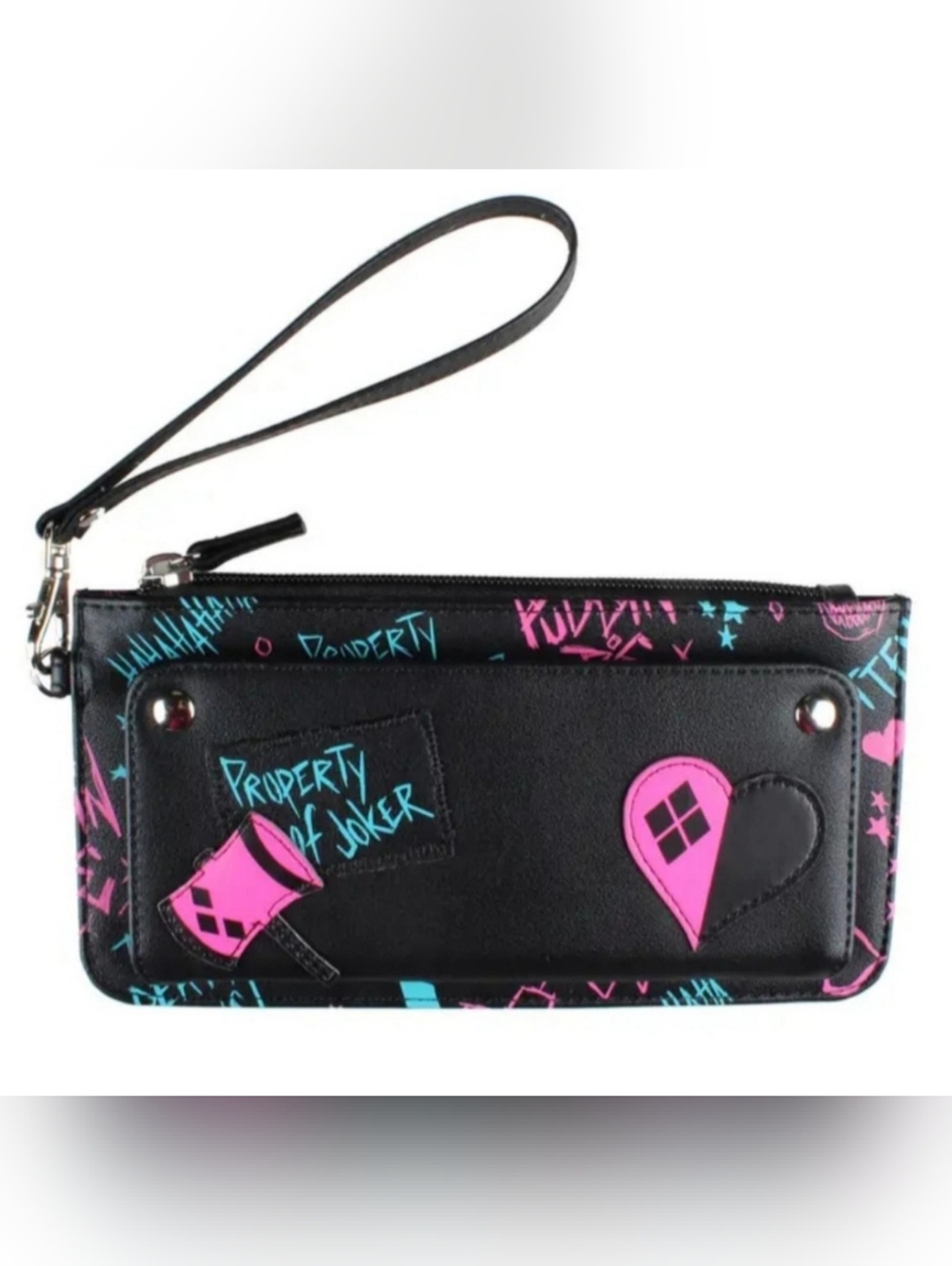 Harley Quinn Joker Wristlet Clutch Wallet - Picture 6 of 8